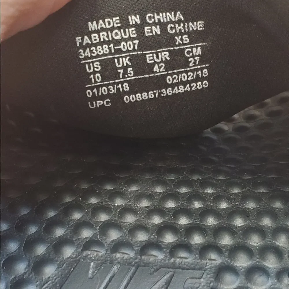 Nike Black & Blush Slide on Shoes